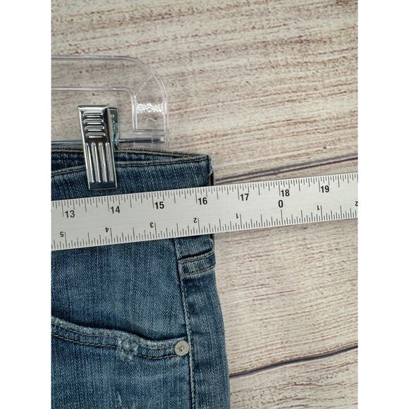 AG Adriano Goldschmied the Nolan Relaxed Slim jeans Women's 28 Blue Distressed - Picture 12 of 14